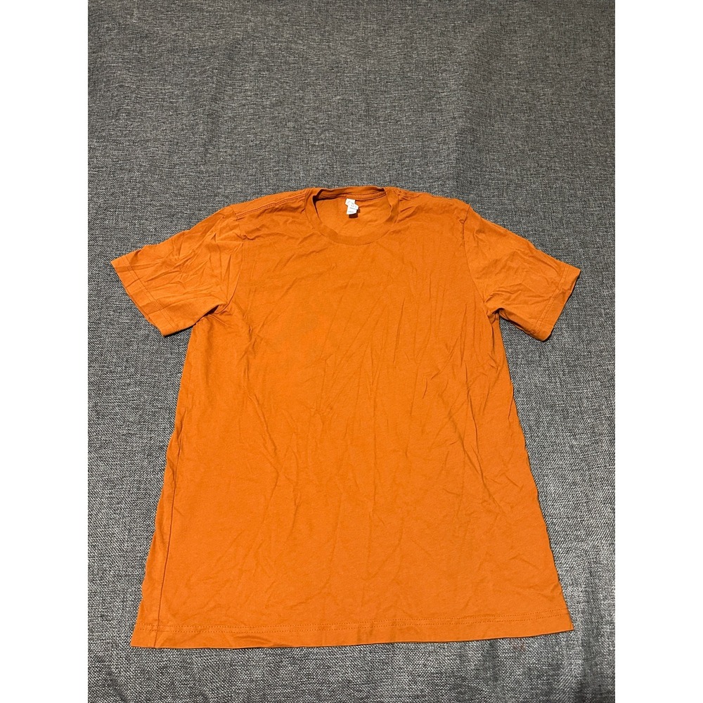 Bella + Canvas Men's Large T-Shirt Orange Solid Short Sleeve Cotton